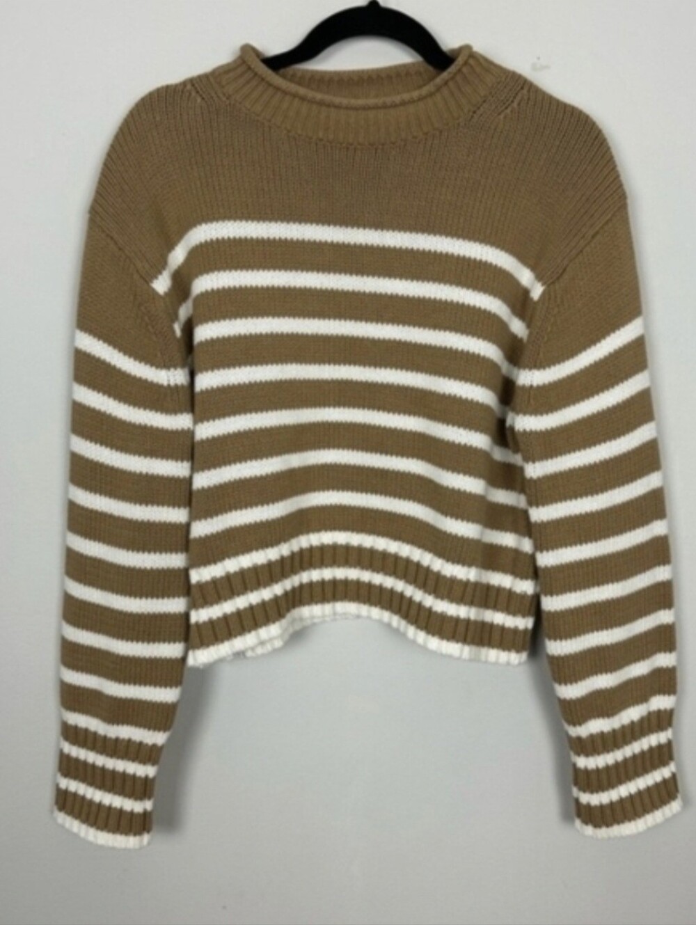 J Crew Rollneck Sweater In Stripped - Picture 2 of 2
